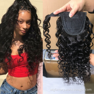 factory price ponytail hair,100% human hair extension ponytail curly,best selling kinky curly ponytail